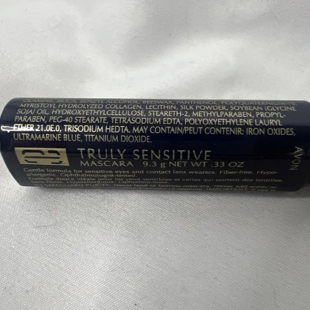 Avon Truly Sensitive Mascara Black‎ Noir .33 Oz SEALED